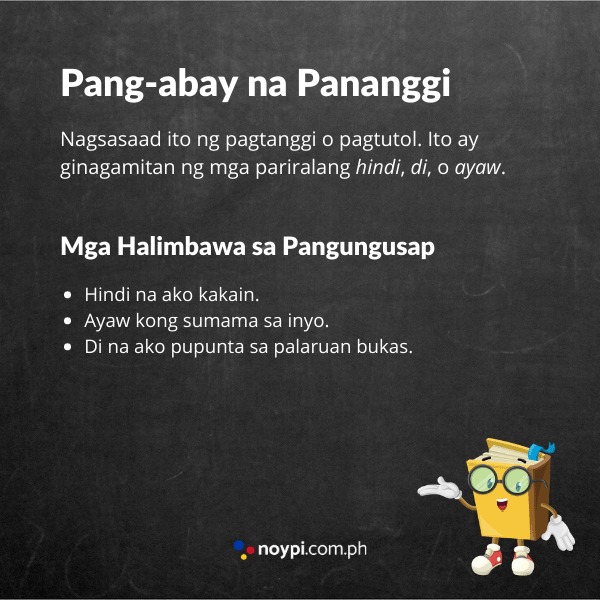 PANG-ABAY: Halimbawa ng Pang-abay, Uri ng Pang-abay, Atbp.