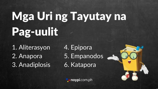 Mga uri ng Tayutay na Pag-uulit Image