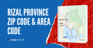 Rizal Province Zip Code and Area Code - Noypi.com.ph