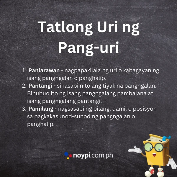 Tatlong Uri ng Pang-uri