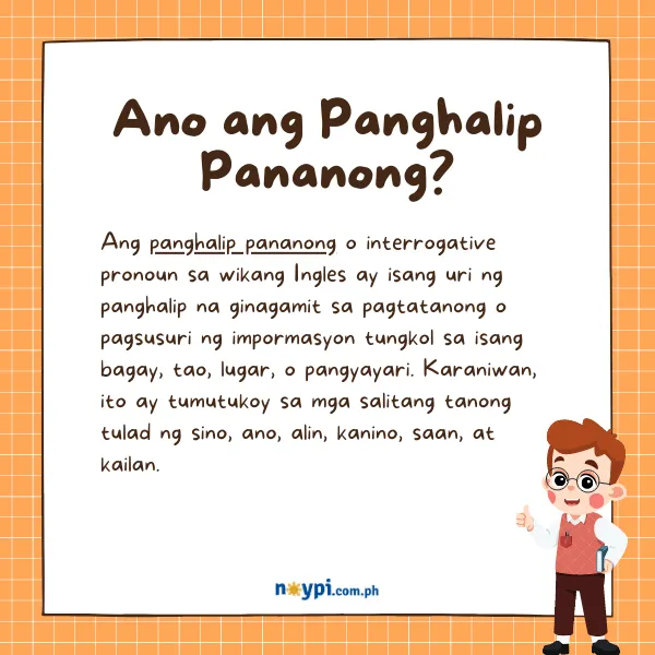 Ano ang Panghalip Pananong