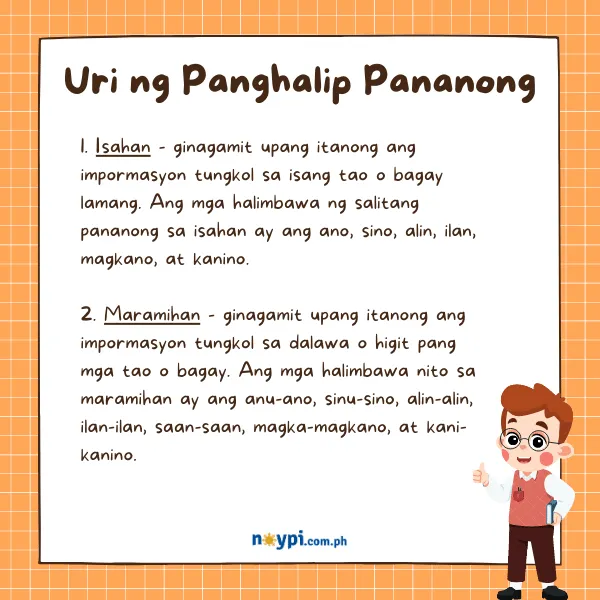 Panghalip Pananong Kahulugan Uri At Mga Halimbawa