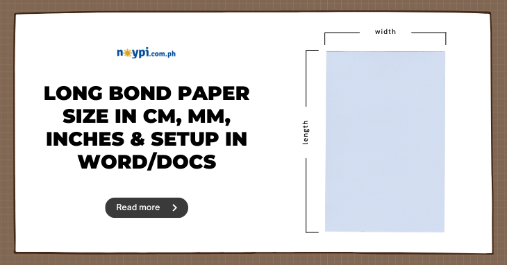 A4 Bond Paper Size In Cm Philippines