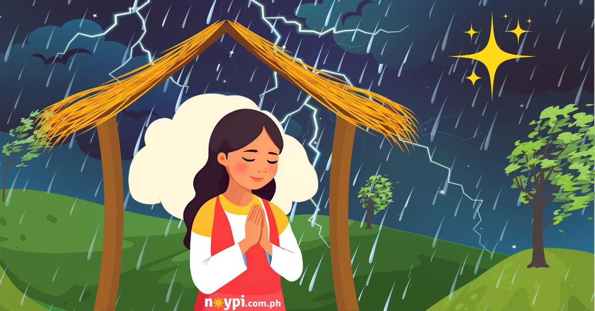 Maikling Kwentong Pambata: Ang Liwanag ng Tala sa Gabi ng Bagyo