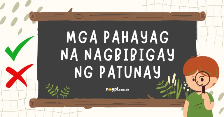 Mga Pahayag na Nagbibigay ng Patunay