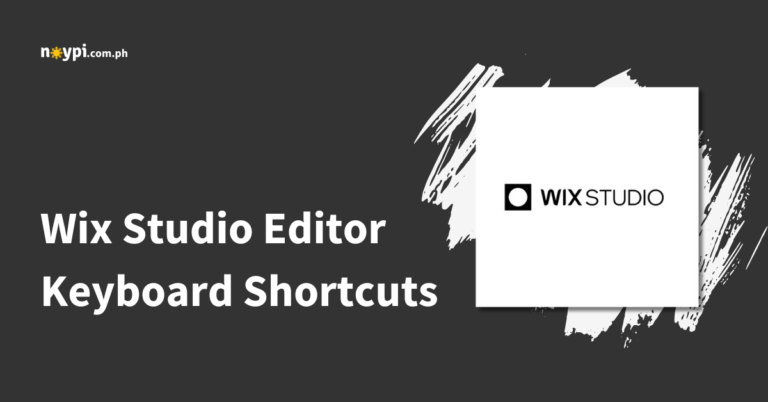 Wix Studio Editor Keyboard Shortcuts