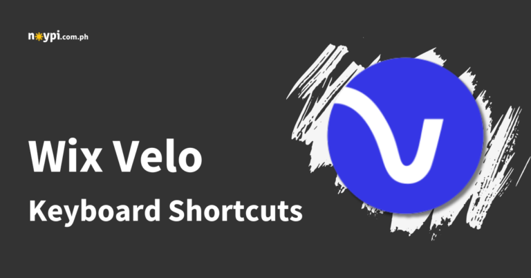 Wix Velo Keyboard Shortcuts