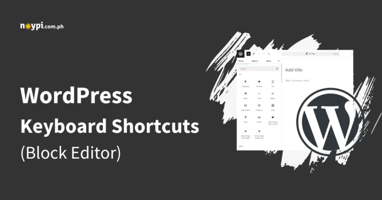 WordPress Keyboard Shortcuts (Block Editor)