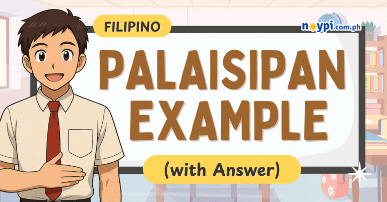 PALAISIPAN: Kahulugan at mga Halimbawa